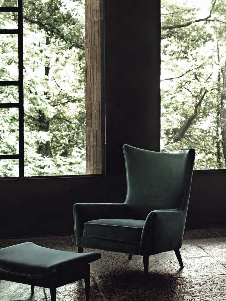 Wingback ottoman | Paul McCobb | 1956